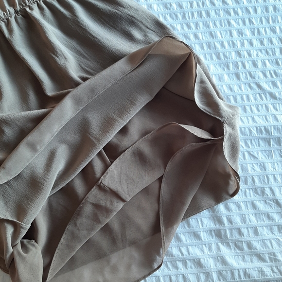 Aritzia T. Babaton 100% Silk Dress, Taupe, Size Small - Picture 13 of 16